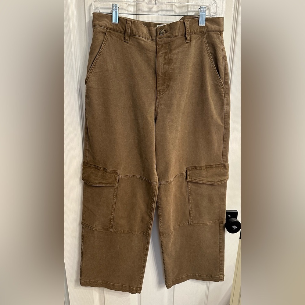 Frame Cropped Twill Light Brown Cargo Pants Size 29 - $348 - Picture 4 of 6